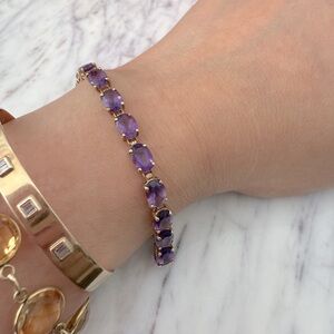 10k amethyst bracelet